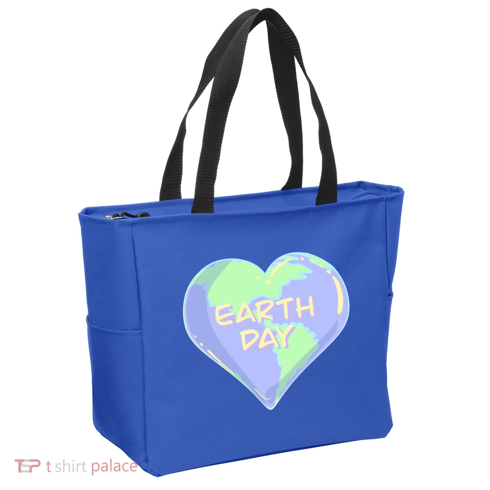 Cute Earth Day World Heart Tote Bag