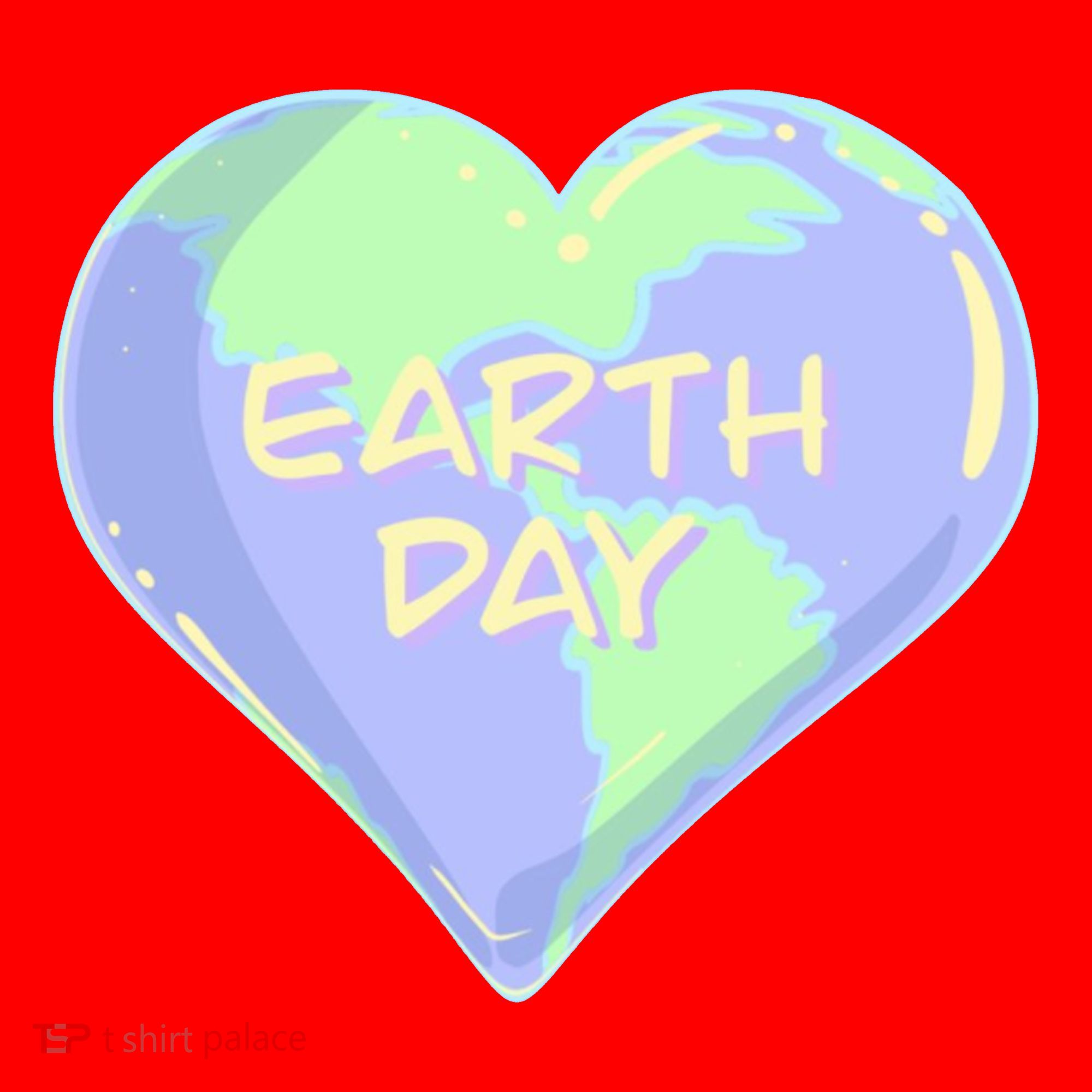 Cute Earth Day World Heart Santa Hat