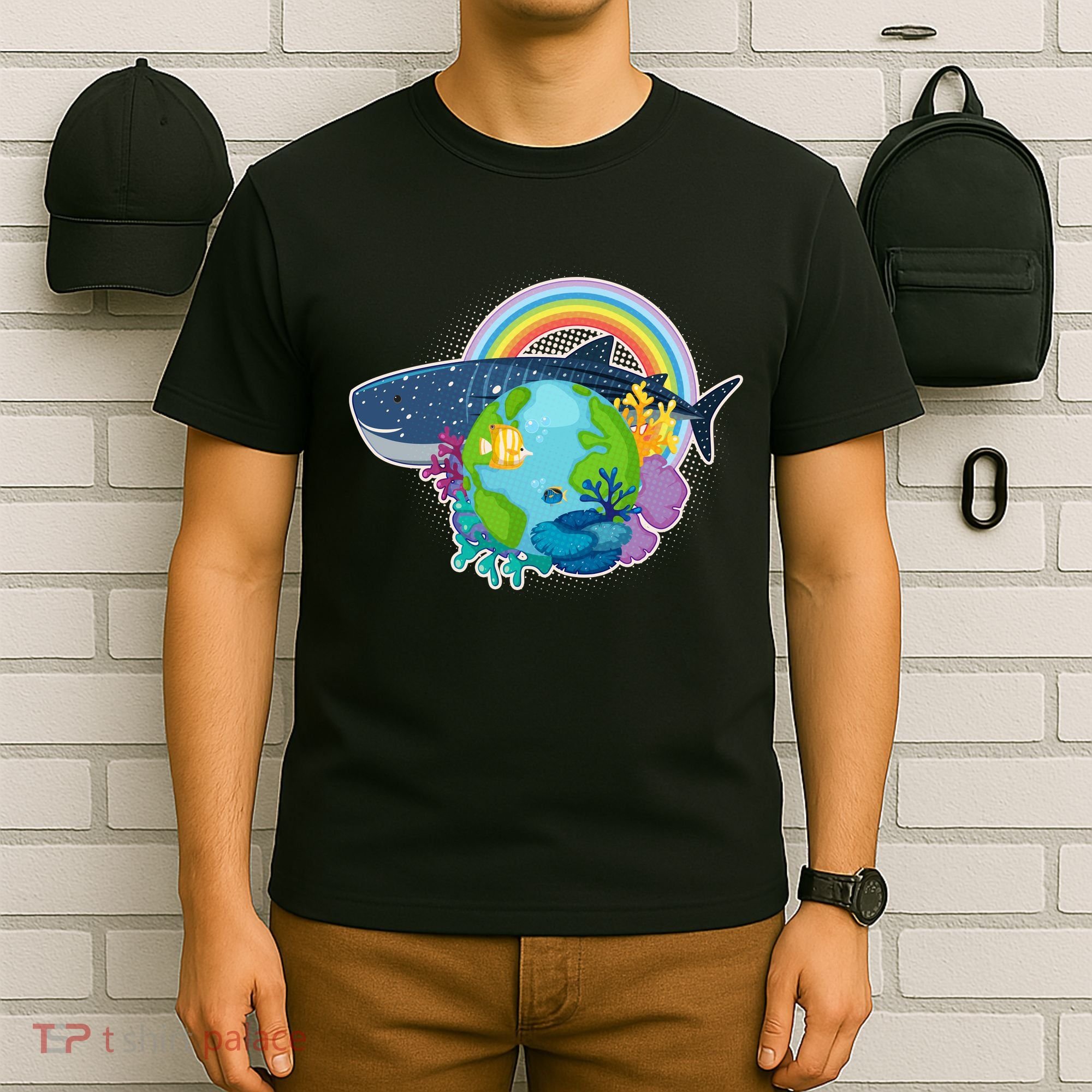 Colorful Earth Day Ocean Sea Life T-Shirt