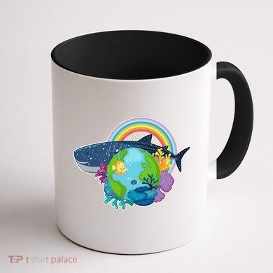 Colorful Earth Day Ocean Sea Life Coffee Mug back