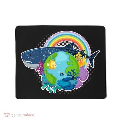 Colorful Earth Day Ocean Sea Life Mousepad