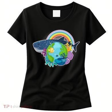 Colorful Earth Day Ocean Sea Life Women's T-Shirt