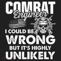 Combat Engineer Distressed American Flag U.S. Military Women's Sweatshirt thumb 2