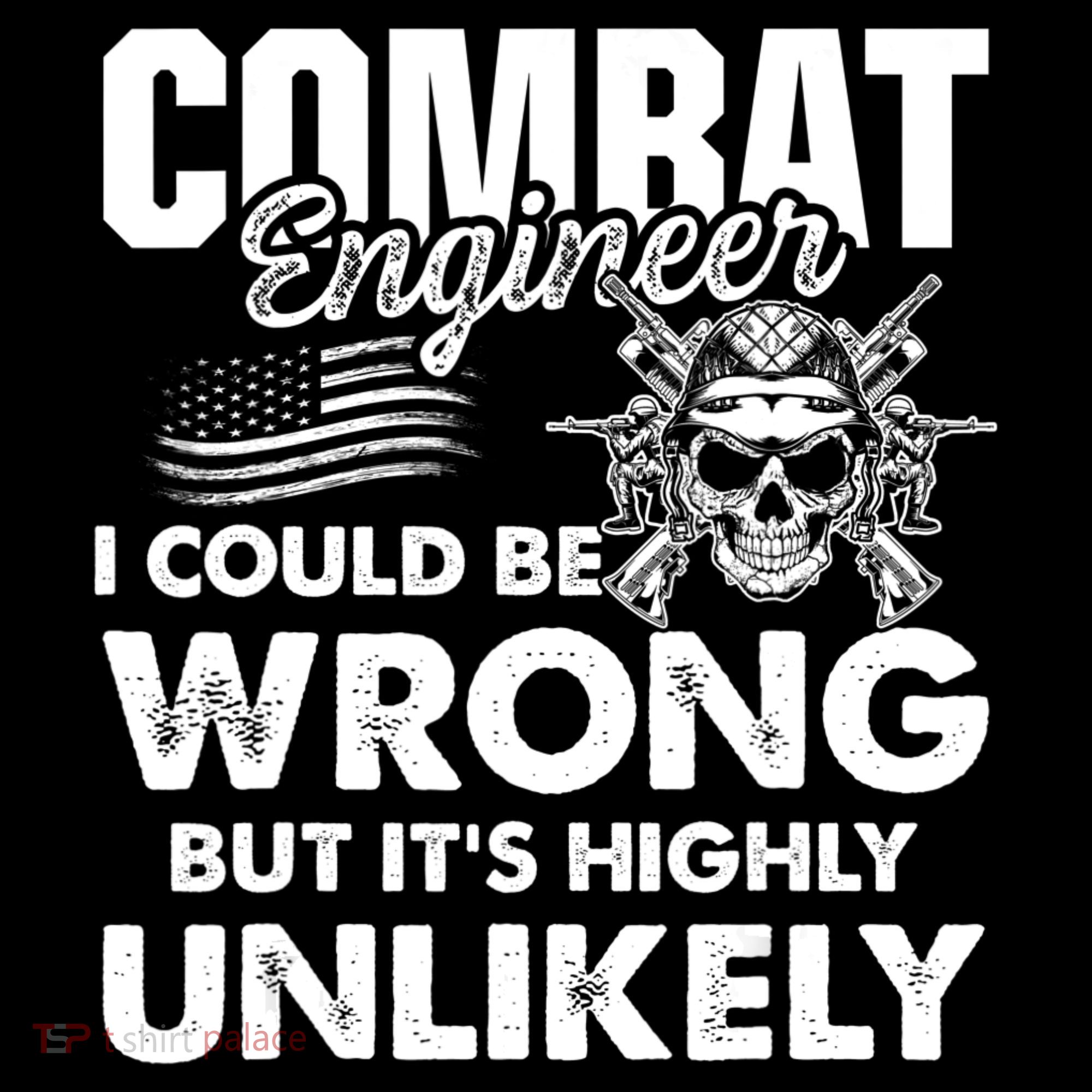 Combat Engineer Distressed American Flag U.S. Military USA-Made Doggie Bandana