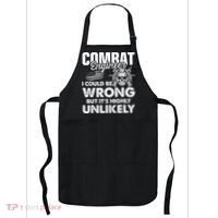 Combat Engineer Distressed American Flag U.S. Military Apron thumb 0