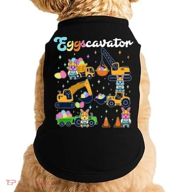 Cute Easter Eggscavator Construction Bunny Rabbits Doggie Tank