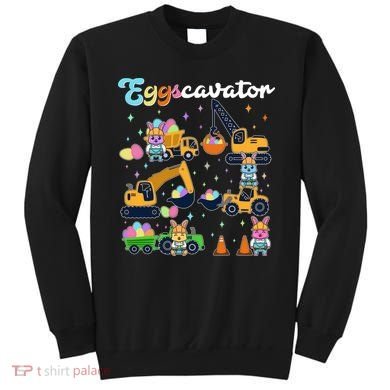 Cute Easter Eggscavator Construction Bunny Rabbits Sweatshirt