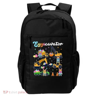 Cute Easter Eggscavator Construction Bunny Rabbits Backpack