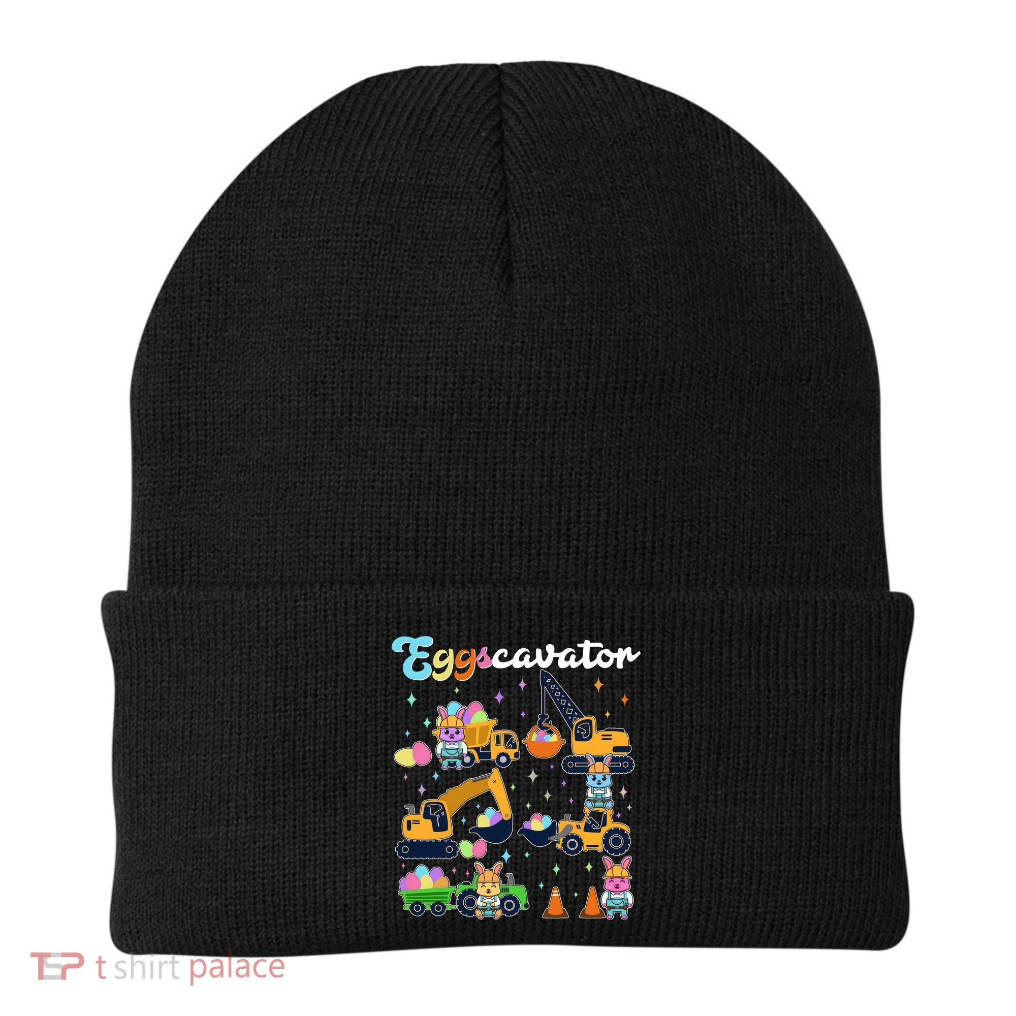 Cute Easter Eggscavator Construction Bunny Rabbits Beanie