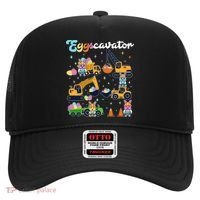 Cute Easter Eggscavator Construction Bunny Rabbits Hat thumb 0