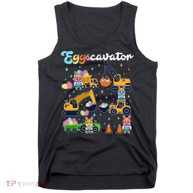 Cute Easter Eggscavator Construction Bunny Rabbits Tank Top