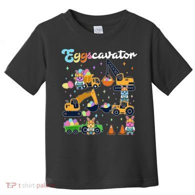 Cute Easter Eggscavator Construction Bunny Rabbits Toddler T-Shirt