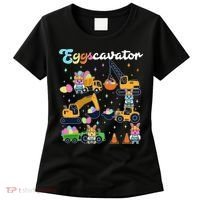 Cute Easter Eggscavator Construction Bunny Rabbits Women's T-Shirt thumb 0