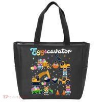 Cute Easter Eggscavator Construction Bunny Rabbits Tote Bag thumb 0