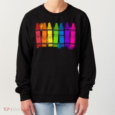Cute Emotions Emoji Crayons Women's Sweatshirt