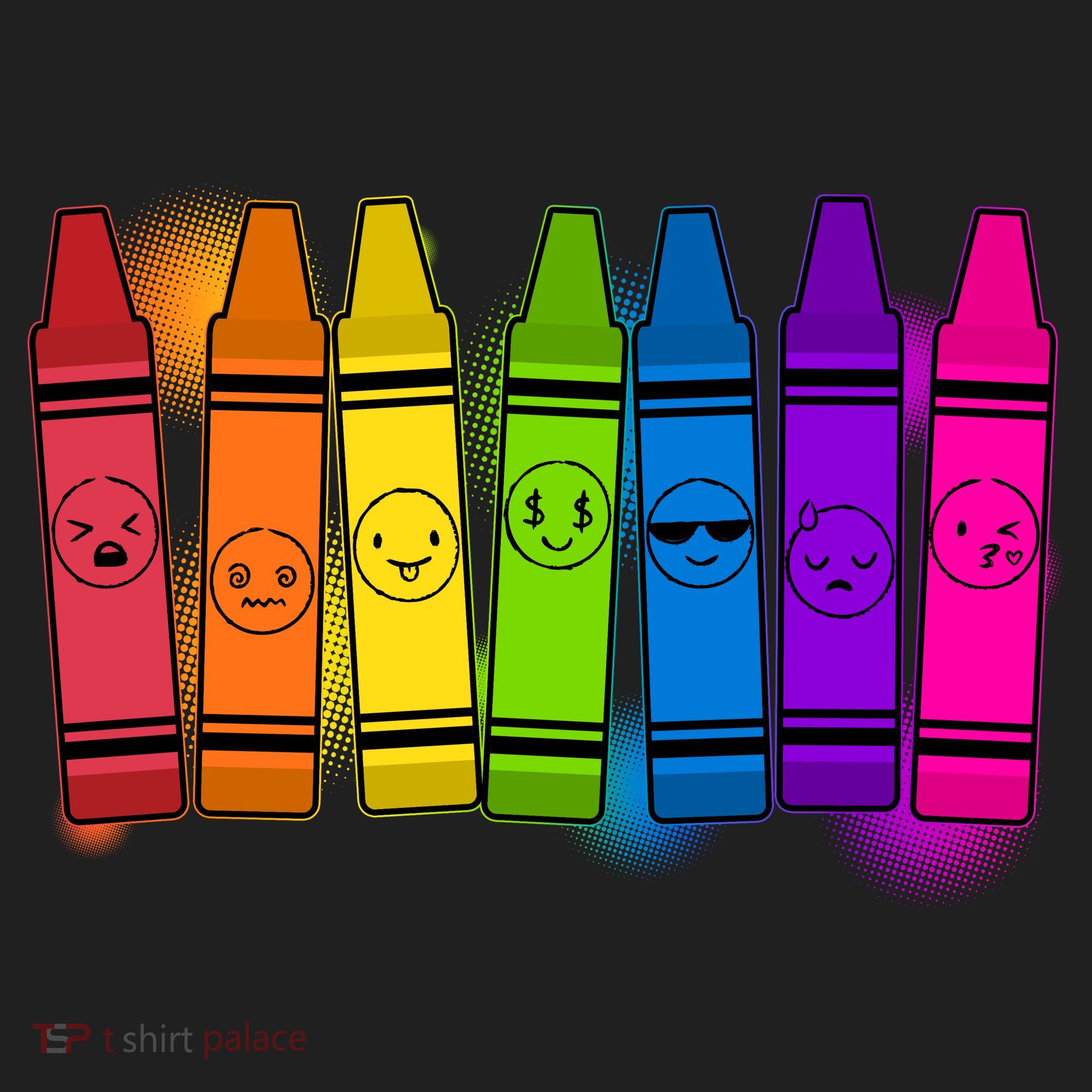 Cute Emotions Emoji Crayons Women's Sweatshirt