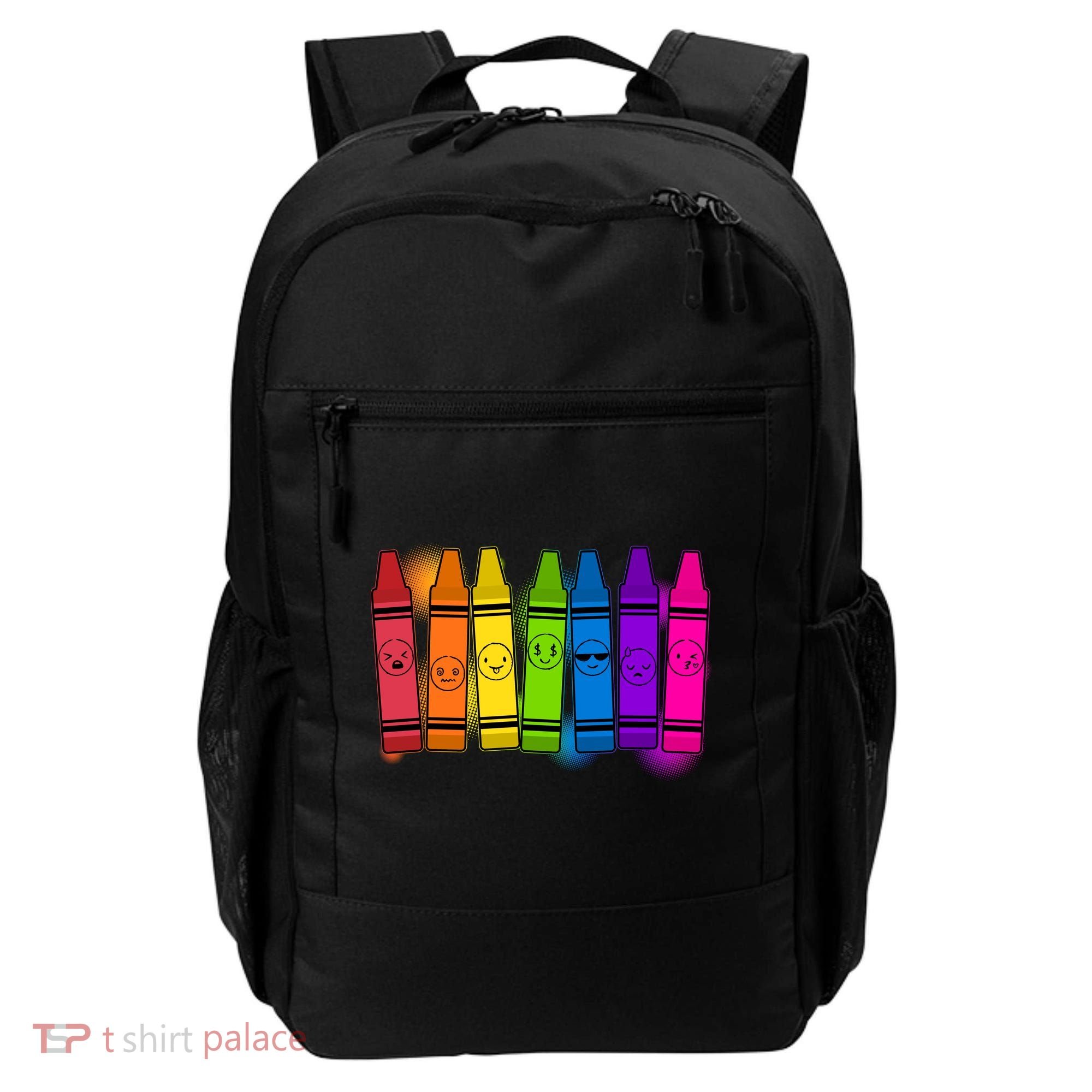 Cute Emotions Emoji Crayons Backpack