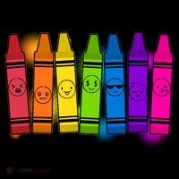 Cute Emotions Emoji Crayons Coaster thumb 2