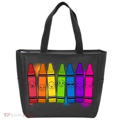 Cute Emotions Emoji Crayons Tote Bag