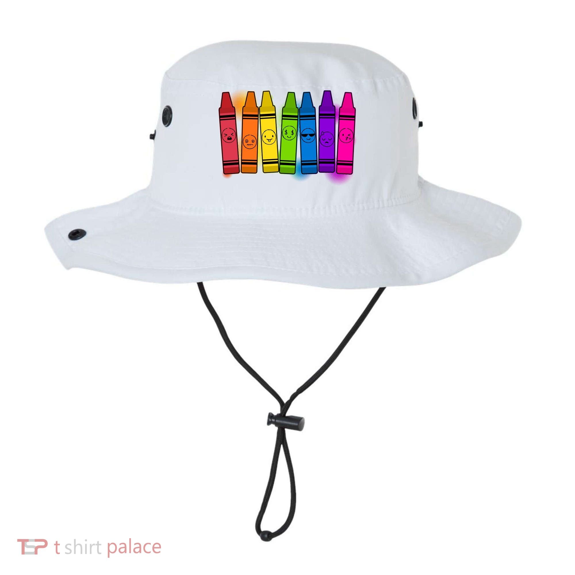 Cute Emotions Emoji Crayons Bucket Hat