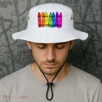 Cute Emotions Emoji Crayons Bucket Hat thumb 2