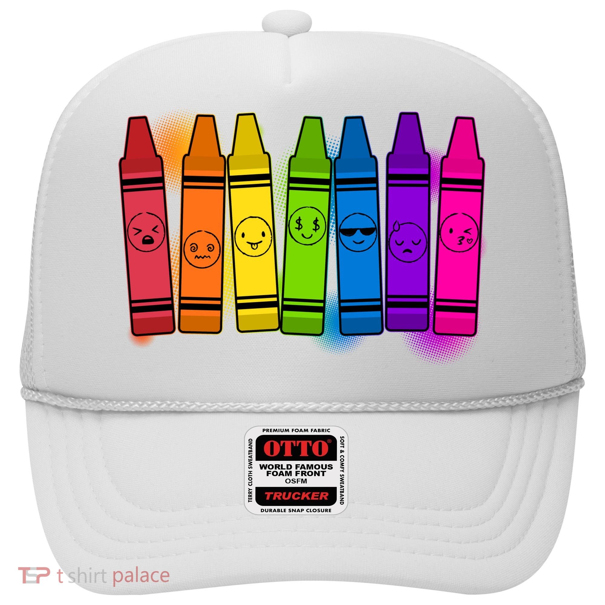 Cute Emotions Emoji Crayons Hat