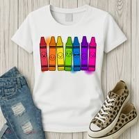 Cute Emotions Emoji Crayons Women's T-Shirt thumb 3
