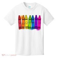 Cute Emotions Emoji Crayons Kids T-Shirt thumb 0