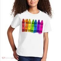 Cute Emotions Emoji Crayons Kids T-Shirt thumb 2