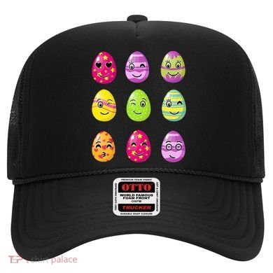 Colorful Easter Eggs Smiley Hat