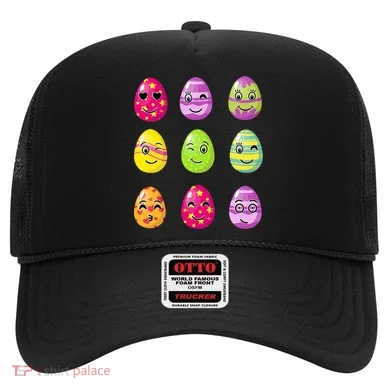 Colorful Easter Eggs Smiley Hat