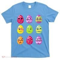 Colorful Easter Eggs Smiley T-Shirt thumb 0