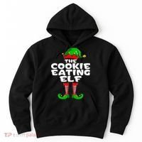 Cookie Eating Elf Matching Family Group Christmas Party Pj Hoodie thumb 0