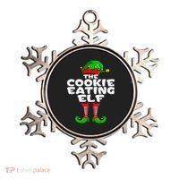 Cookie Eating Elf Matching Family Group Christmas Party Pj Ornament thumb 0