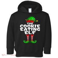 Cookie Eating Elf Matching Family Group Christmas Party Pj Toddler Hoodie thumb 0