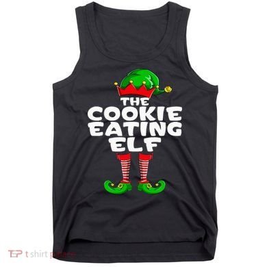 Cookie Eating Elf Matching Family Group Christmas Party Pj Tank Top