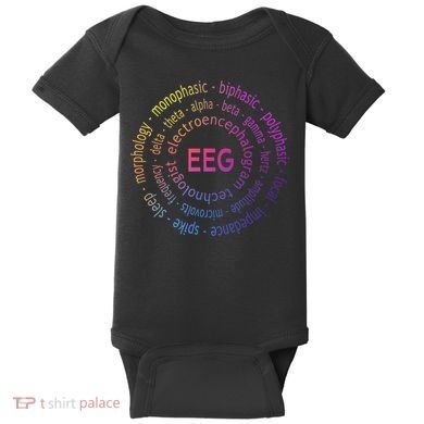 Colorful EEG - EEG Appreciation - EEG Pediatric Baby Bodysuit