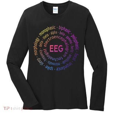 Colorful EEG - EEG Appreciation - EEG Pediatric Women's Long Sleeve Shirt