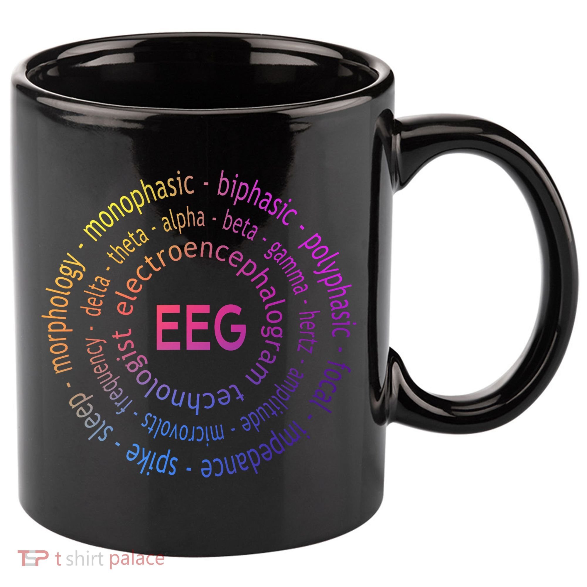 Colorful EEG - EEG Appreciation - EEG Pediatric Appreciation 11oz C Handle Ceramic Mug