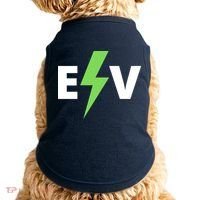 Cool EV Electric Vehicle, EV Life, Funny Electric Vehicle Doggie Tank thumb 0