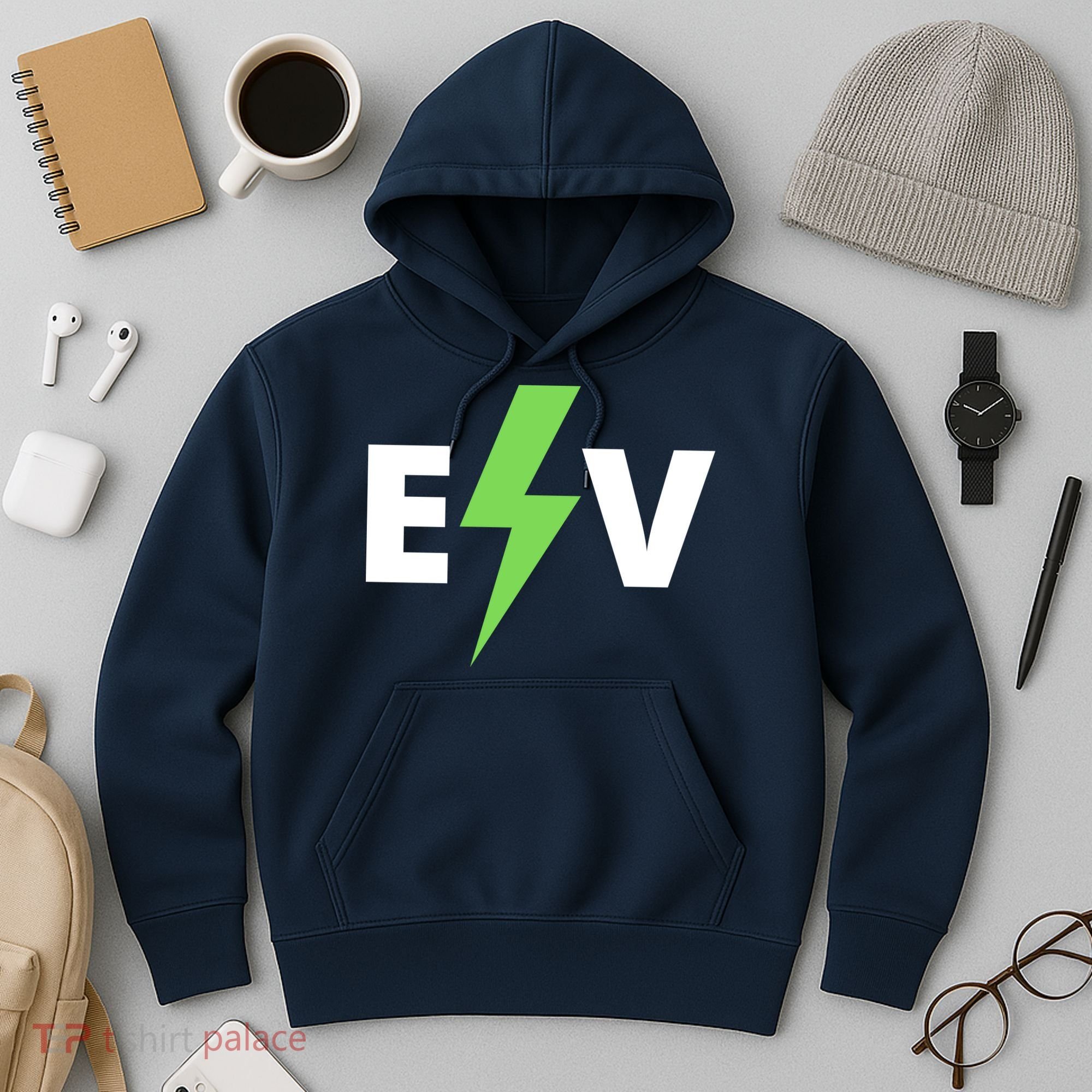 Cool EV Electric Vehicle, EV Life, Funny Electric Vehicle Hoodie
