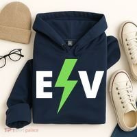 Cool EV Electric Vehicle, EV Life, Funny Electric Vehicle Hoodie thumb 4