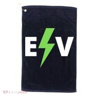 Cool EV Electric Vehicle, EV Life, Funny Electric Vehicle Golf Towel thumb 0