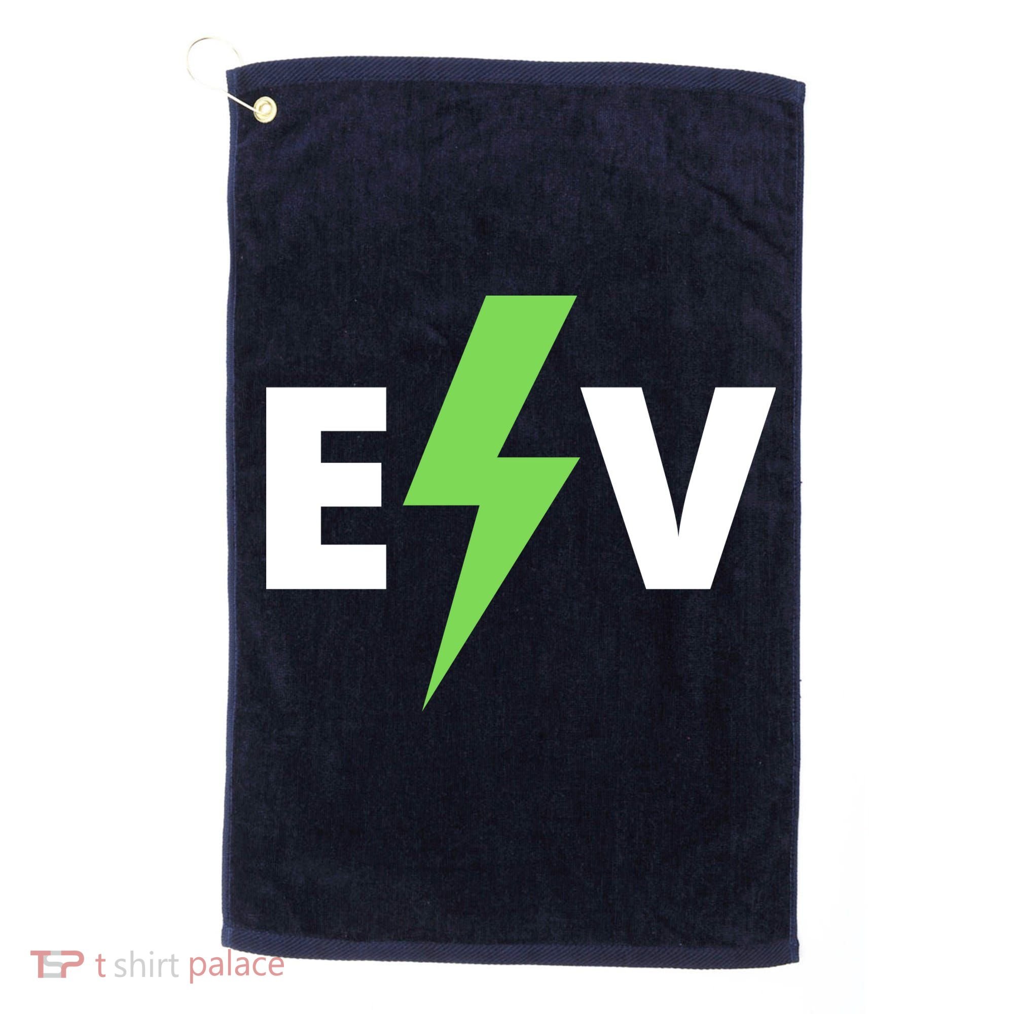 Cool EV Electric Vehicle, EV Life, Funny Electric Vehicle Golf Towel