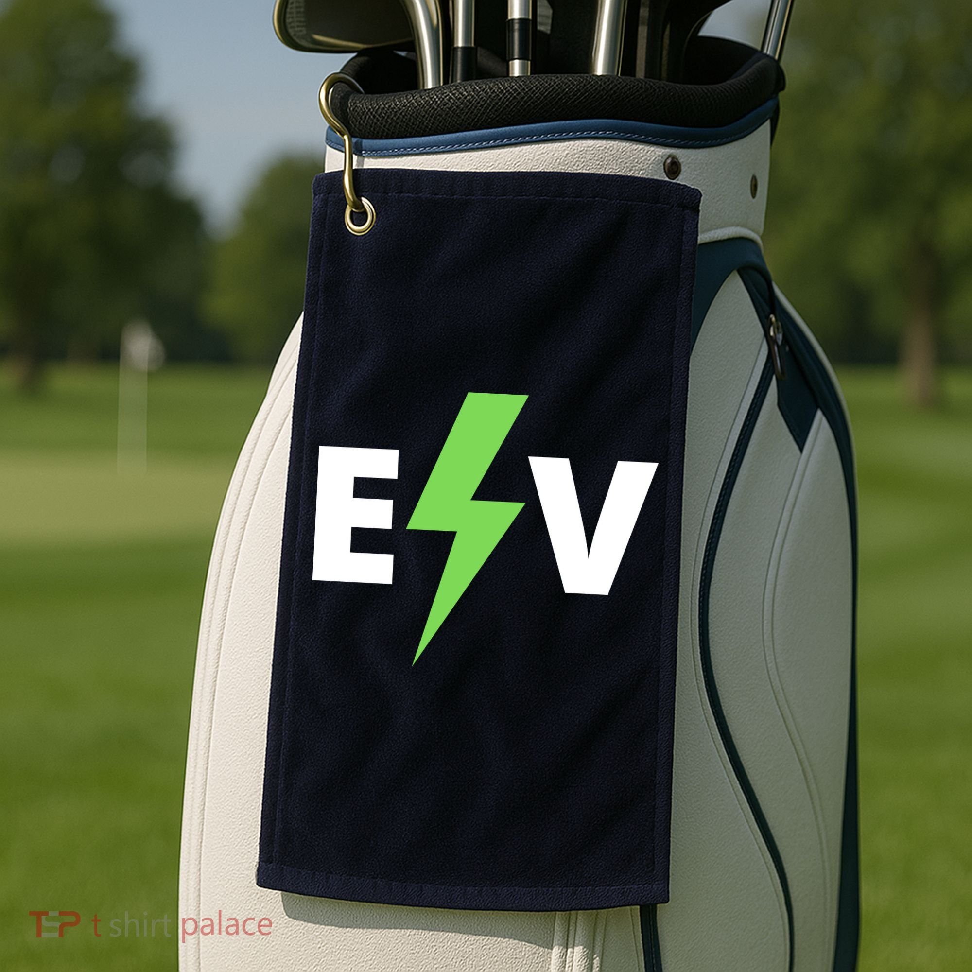 Cool EV Electric Vehicle, EV Life, Funny Electric Vehicle Golf Towel