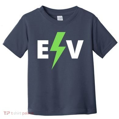 Cool EV Electric Vehicle, EV Life, Funny Electric Vehicle Toddler T-Shirt