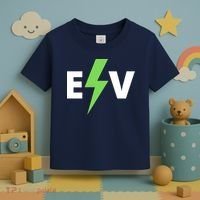 Cool EV Electric Vehicle, EV Life, Funny Electric Vehicle Toddler T-Shirt thumb 3