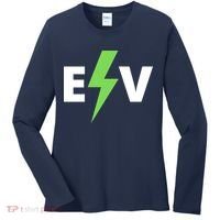 Cool EV Electric Vehicle, EV Life, Funny Electric Vehicle Women's Long Sleeve Shirt thumb 0