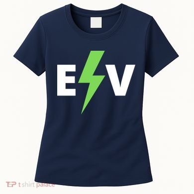 Cool EV Electric Vehicle, EV Life, Funny Electric Vehicle Women's T-Shirt