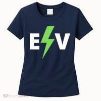 Cool EV Electric Vehicle, EV Life, Funny Electric Vehicle Women's T-Shirt thumb 0